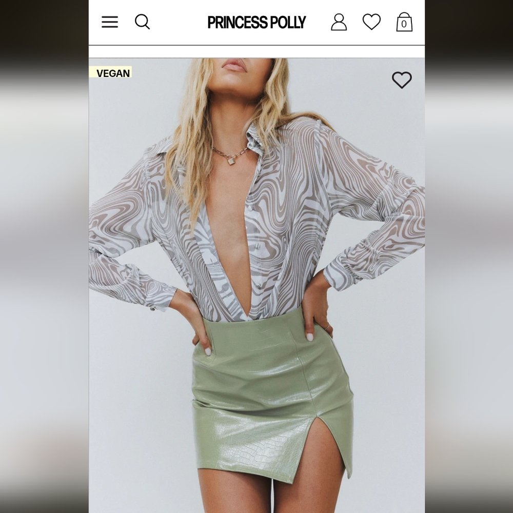 Princess polly good vibes skirt